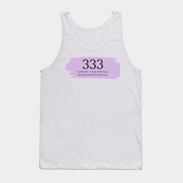 333 Angel Number purple Tank Top by anrockhi